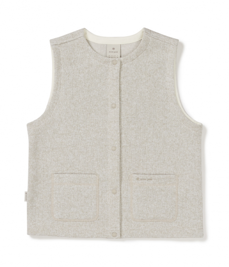 스노우피크 니트 여성 베스트 Light Beige S24WWFVE77
