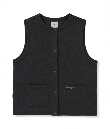 스노우피크 니트 여성 베스트 Dark Charcoal S24WWFVE77