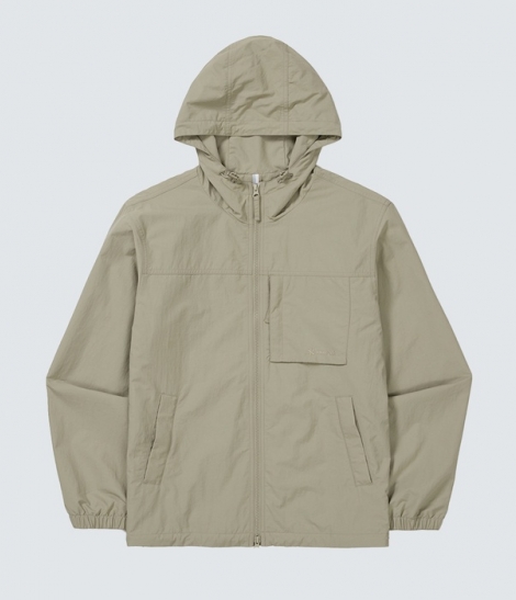 스노우피크 캠플 포켓 바람막이 Beige Gray S24FMCWB12BY, S24FMCWB12DC