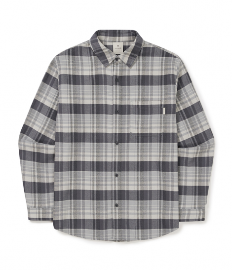 스노우피크 리사이클 체크 셔츠 Dark Gray S24FMFSH02DG