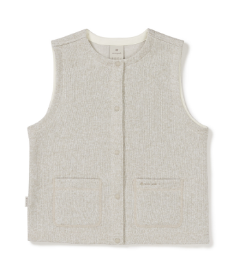 스노우피크 니트 여성 베스트 Light Beige S24WWFVE77