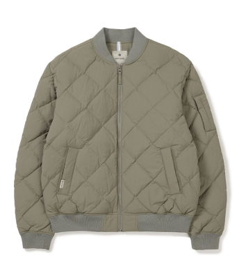 스노우피크 퀼팅 봄버 다운 자켓 Khaki Gray S24WMGDJ54KG