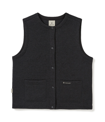 스노우피크 니트 여성 베스트 Dark Charcoal S24WWFVE77