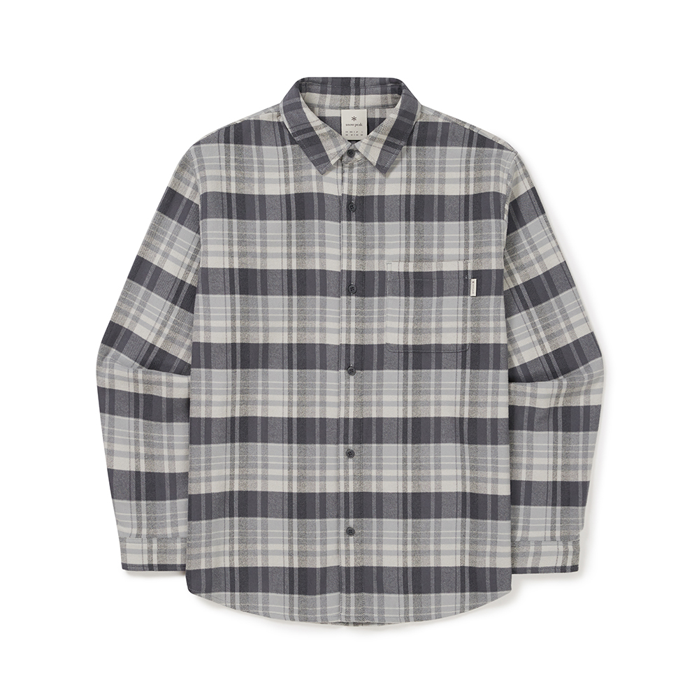 스노우피크 리사이클 체크 셔츠 Dark Gray S24FMFSH02DG